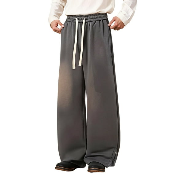 Valora Men's Casual Jogger Pants with Zippered Ankles for Daily Wear and Outdoor Activities – Flexible Comfort Fit Trousers for Everyday Style and versatile practicality Grey S