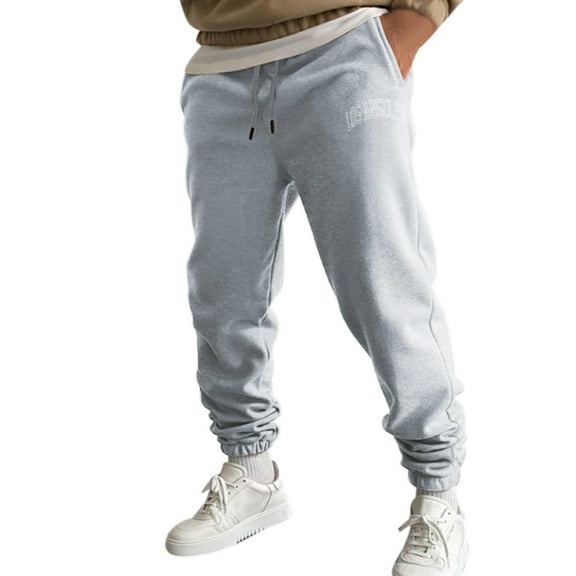 Valora Men's Casual Pants for Autumn and Winter | High Street Leisure Trousers for Daily wear and Sports Gray 1 2XL