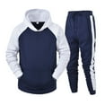 thumbnail image 1 of Valora Men's Suits Product Classification and Title Autumn Winter Set with Leisure Zipper Sweatshirt and Trousers Sports Suit Navy S, 1 of 8