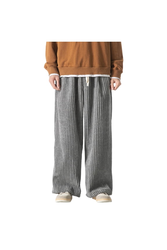 Mens Casual Pants for Men Modern Slim Fit Straight Tube Retro Hop Street Jeans with Clean Lines and Durable Denim Craftsmanship Grey L