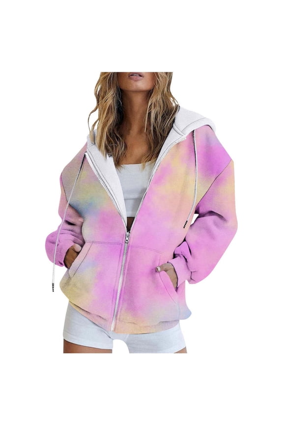 Oversized Hoodies for Women Hoodies Side Zip Sweater Jacket Women Snap Pullover Hoodie Womens Zip up Hoodies Long Sleeve Hoodie Women Pullover Thin Hoodies for Women Long Sleeve Casual Pink S