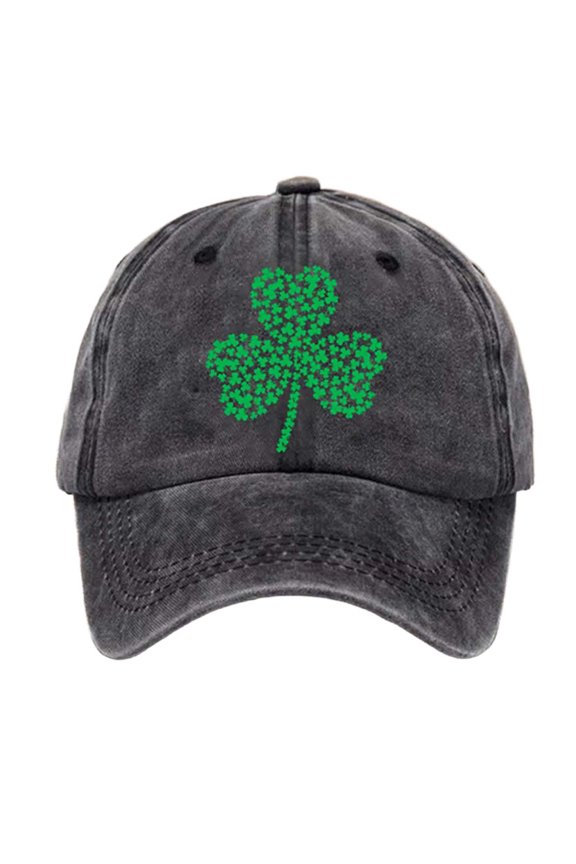 St Day Themed Spring Summer Outdoor Casual Sports Baseball Visor Hat For Daily Life Gray