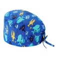 thumbnail image 1 of Valora Unisex Scrub Hat Printed Cap For Doctors Comfortable Breathable Work Beret Green, 1 of 2