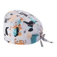 thumbnail image 1 of Valora Unisex Scrub Hat Printed Cap For Doctors Comfortable Breathable Work Beret White, 1 of 2