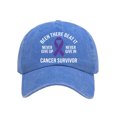 thumbnail image 1 of Valora Washable Outdoor Baseball Cap Soft Everyday Wear Unstructured Sun Hat For Activities Unisex Breathable Casual Blue Blue, 1 of 3