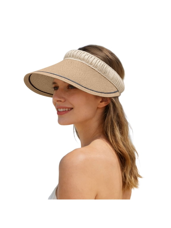 Wide Brim Sun Hat Boho Beach Outdoor Summer UPF Breathable Design For Women Men Travel Hiking Fishing Garden Party Brown Brown