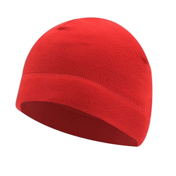 Valora Winter Warm Soft Hat Thick Windproof Watch Cap Skiing For Men Women Red