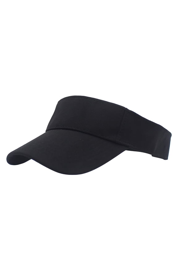 Women Sun Sports Visor Beach Adjustable Hat Cap Baseball Black Black