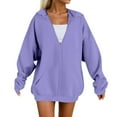 thumbnail image 1 of Valora Women's Hoodie for Everyday Casual Comfort Long Sleeve Pullover with Warm Winter Feel and Relaxed Fit Outerwear Light Purple M, 1 of 8