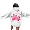 thumbnail image 1 of Valora Women s Hoodies Sweatshirts Product Title Women's Fashion Letter Print Hooded Long Sleeve Casual Hoodie Sports Hoodie White S, 1 of 7