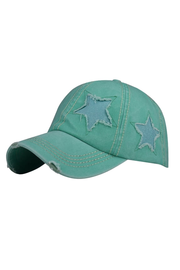 Womens Ponytail Hat Baseball Cap High Messy Bun Ponycap Quick Drying Mesh Visor Green