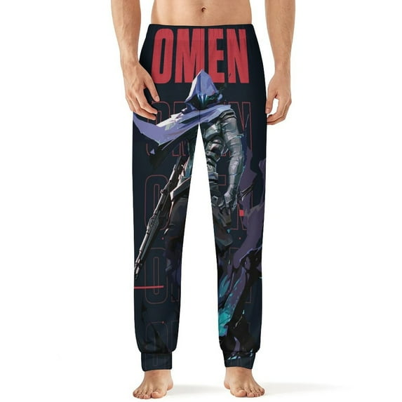 Valorant Omen Men's Sleeping Pants Soft Pajama Lounge Pants Casual Sleep Pants 6XL