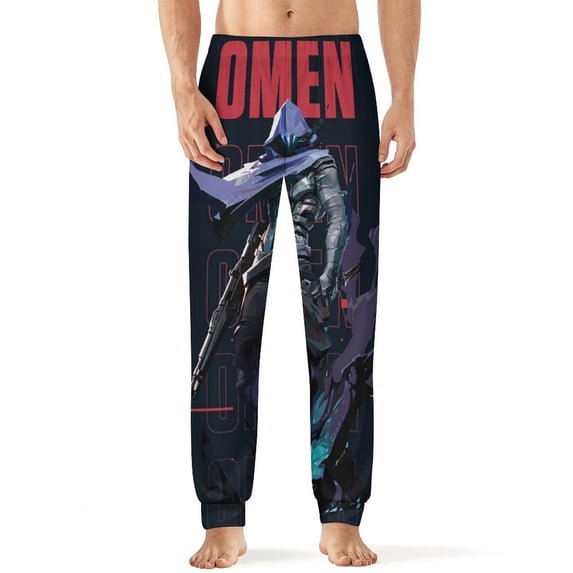 Valorant Omen Men's Sleeping Pants Soft Pajama Lounge Pants Casual Sleep Pants M