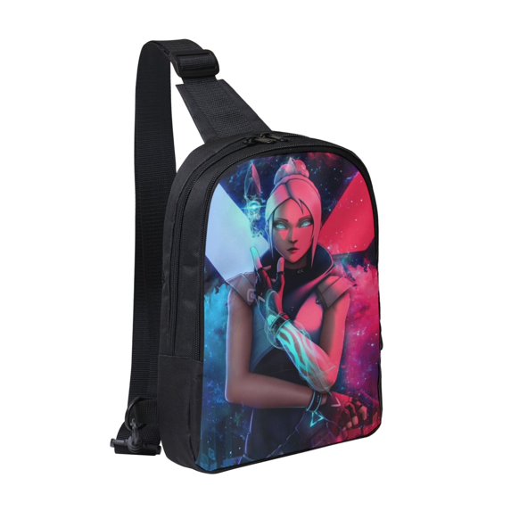 Valoranta Crossbody Sling Bag Fanny Pack Sling Chest Bag Dual Pocket Chest Daypack Satchel For Hiking Travel