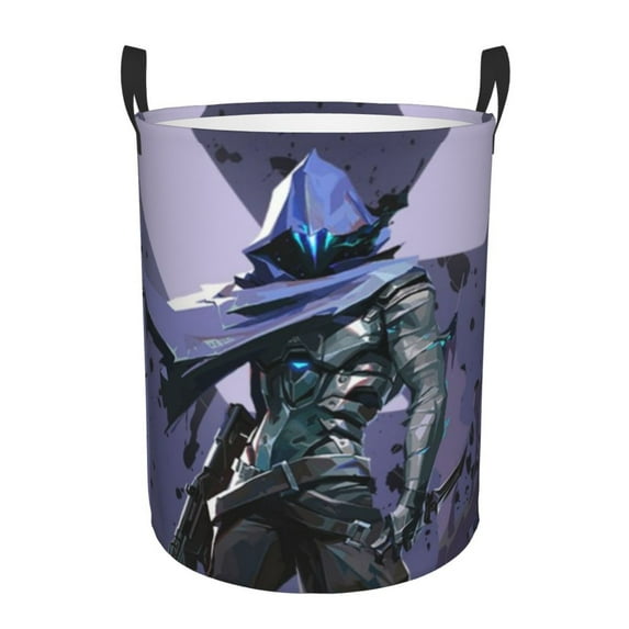 Valoranta Omen Circular Laundry Basket Dirty Clothes Hamper Laundry Hamper Storage Bucket Toy Organizer For Bathroom/Laundry Storage/Bedroom Medium