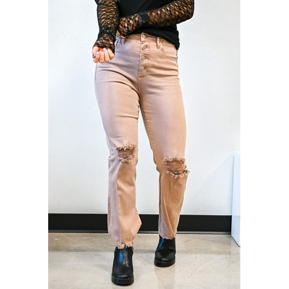 Valorie Mauve Risen Jeans