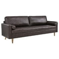 thumbnail image 1 of Valour 88" Leather Sofa-EEI-5871-BLK, 1 of 4