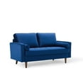 thumbnail image 1 of Valour Performance Velvet Loveseat Navy, 1 of 8