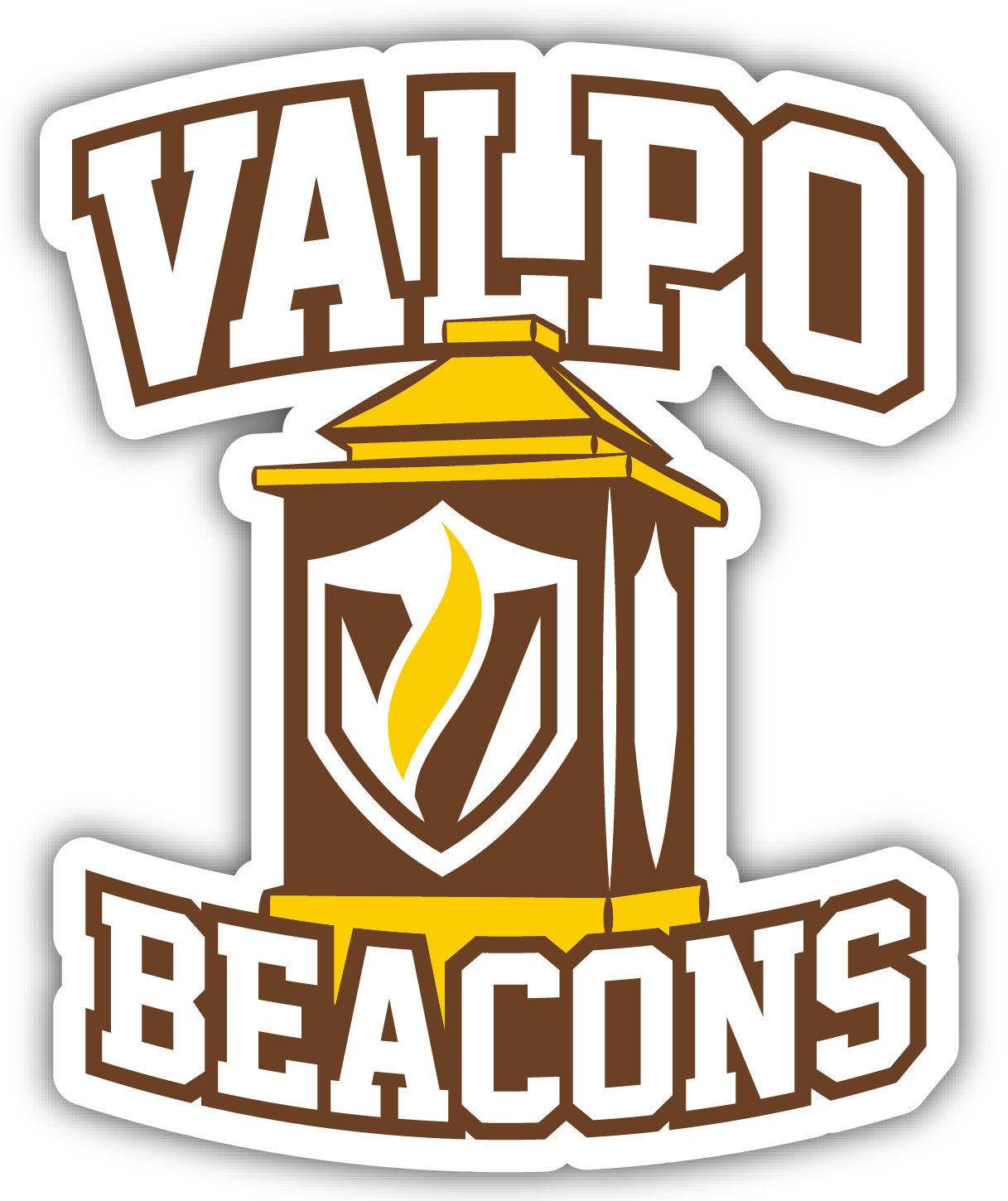 Valparaiso University NCAA Sticker Pack – Vinyl Decals For Laptop, Water Bottle, Car & Scrapbook (4-Inch Set)