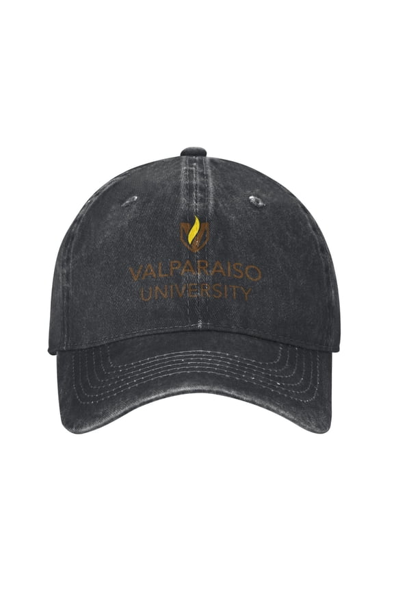Valparaiso University Logo Cowboy Hat Baseball Hat Trucker Hat For Men Women Retro Denim Hats Baseball Cap Dad Hat