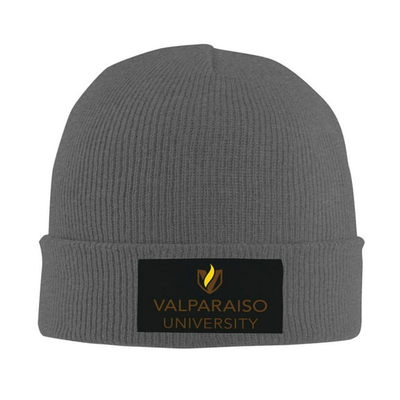 Valparaiso University Logo Men Women Knitted Hat Adult Knit Beanie For Fall Winter Knit Hat Cap