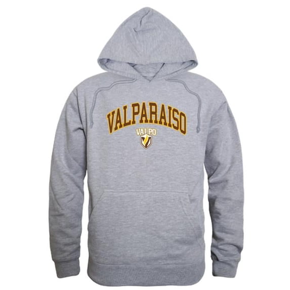 Valparaiso University Men Campus Hoodie, Heather Grey - Medium