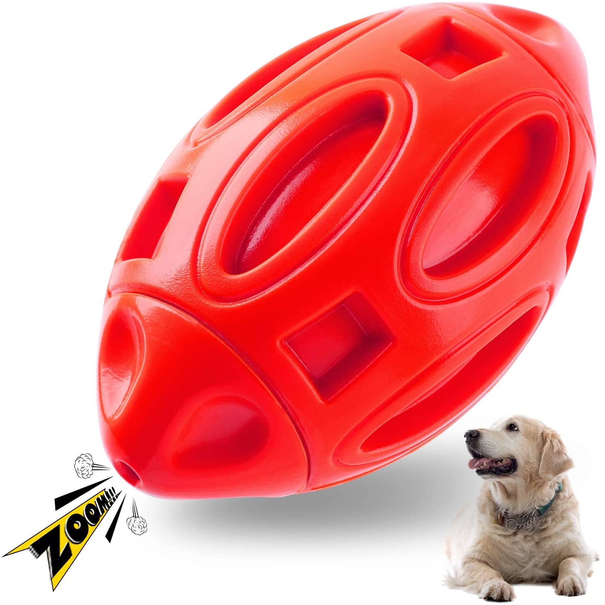 Voovpet Dog Squeaky Toys for Aggressive Chewers Large Breed Balls