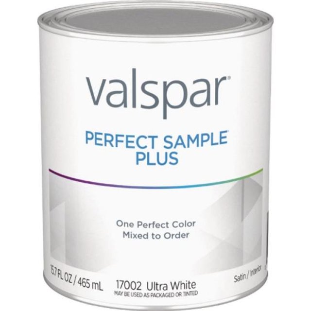 Valspar 028.0017002.004 Sample Interior Latex Satin Ultra Paint, White