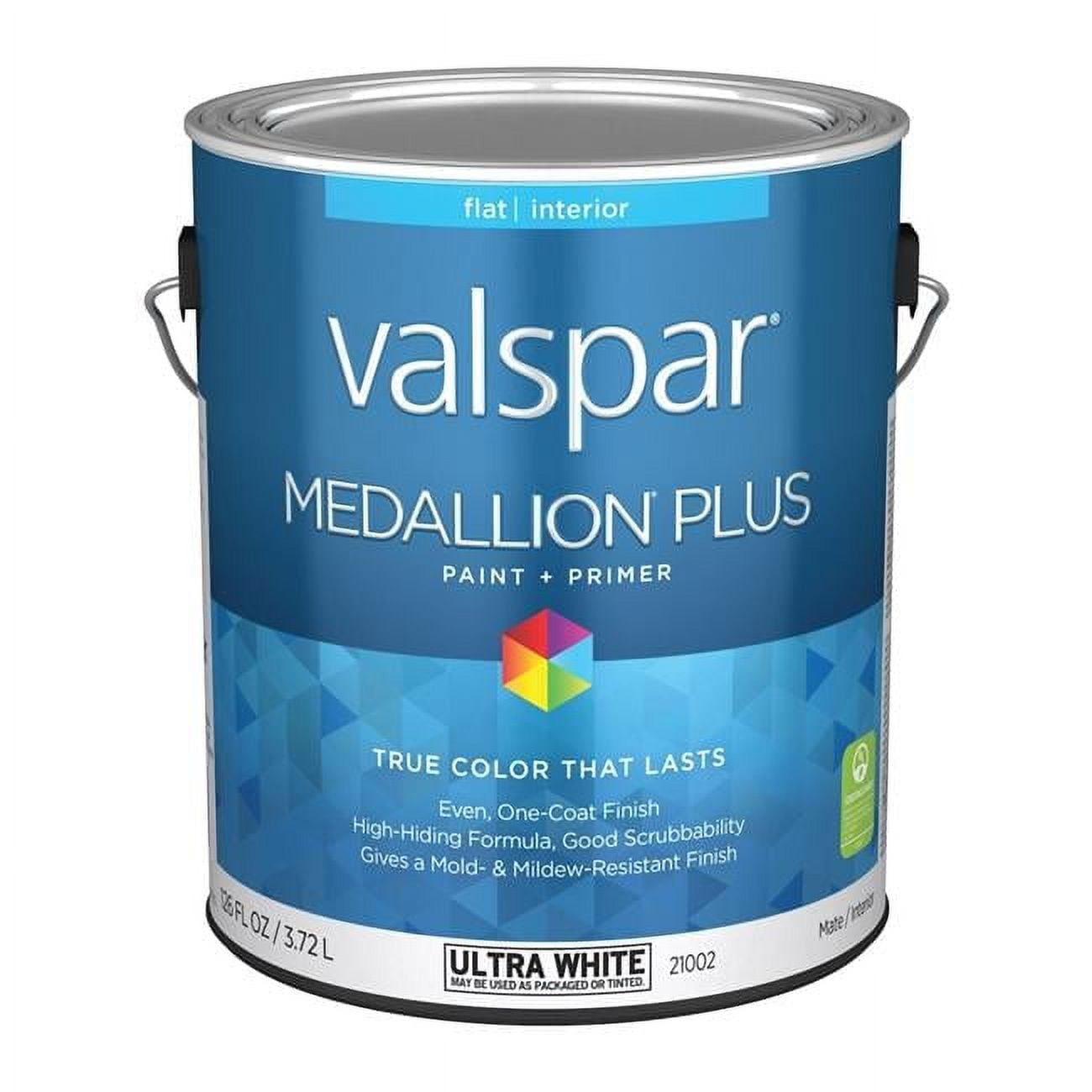 Valspar 028.0021002.007 1 gal Medallion Plus Acrylic Latex All Purpose Paint, White