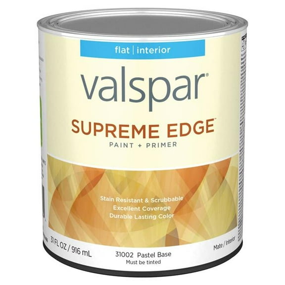 Valspar 028.0031002.005 1 qt. Supreme Acrylic Latex All Purpose Paint, Neutral & Pastel