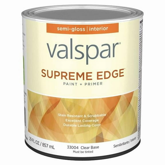 Valspar 028.0033004.005 1 qt. Supreme Acrylic Latex All Purpose Paint, Clear