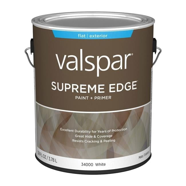 Valspar 028.0034000.007 1 gal Supreme Acrylic Latex House & Trim Paint, White