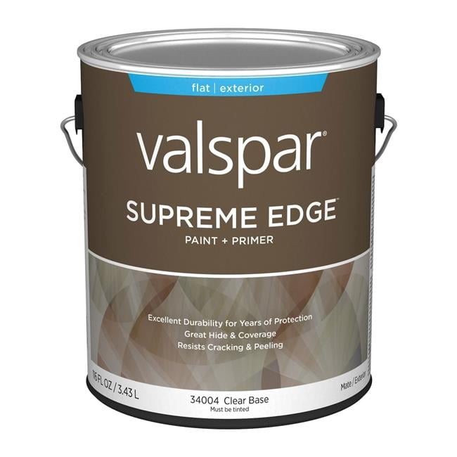 Valspar 028.0034004.007 1 gal Supreme Acrylic Latex House Trim Paint & Primer, Clear