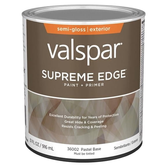 Valspar 028.0036002.005 1 qt. Supreme Acrylic Latex House Trim Paint & Primer, Neutral & Pastel