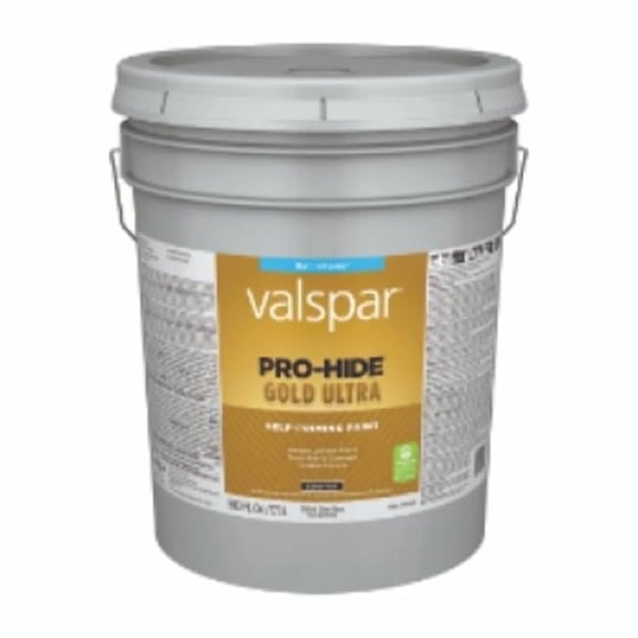 Valspar 61004 Clear Base Pro-Hide Gold Ultra Interior Super One Coat Primer, Flat, 5 Gallon
