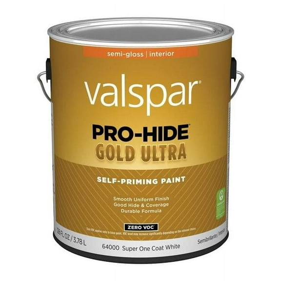 Valspar 028.0064000.007 1 gal Prohide Acrylic Latex All Purpose Paint, White - Pack of 4