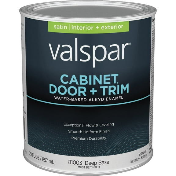 Valspar Cabinet, Door, & Trim Int Sat Deep Bs Enamel 028.0081003.005