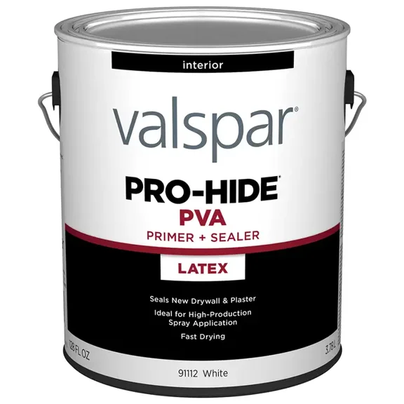 1 gal Valspar 91112 White Pro-Hide Interior Latex PVA Primer & Sealer