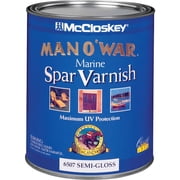 McCloskey McCloskey Man OWar VOC Spar Varnish - Water-Resistant Gloss - 1 Quart   Residential Use, Standard Application