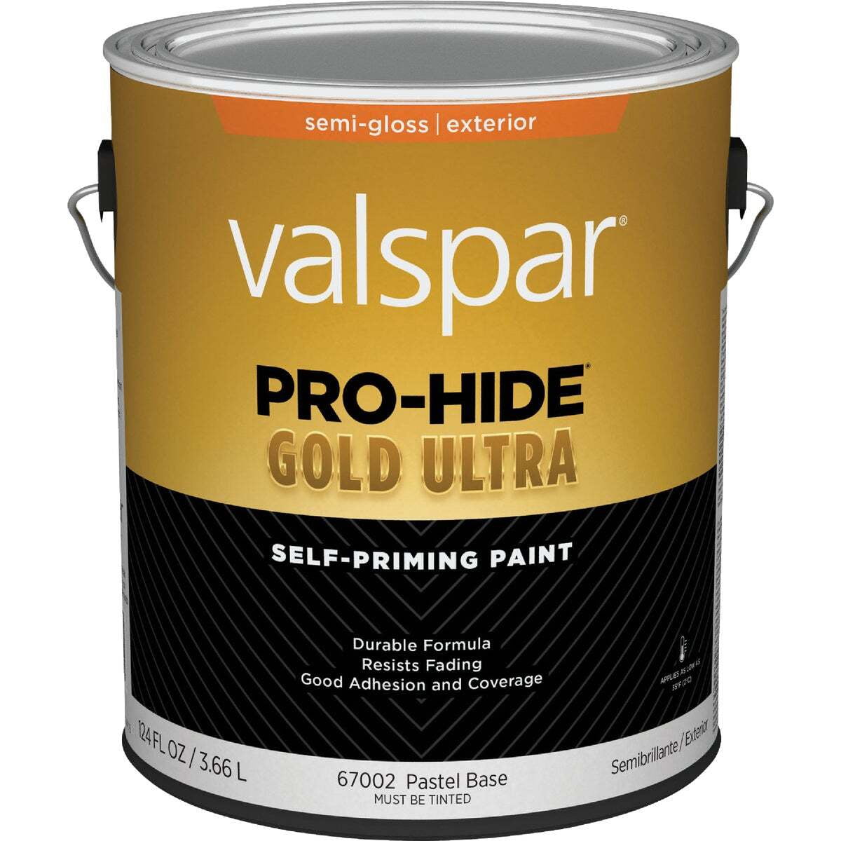 Valspar Gold Ultra Pro-Hide Exterior Paint - Durable, Pastel Base - 1 Gal — Interior & Exterior Use, Professional Finish