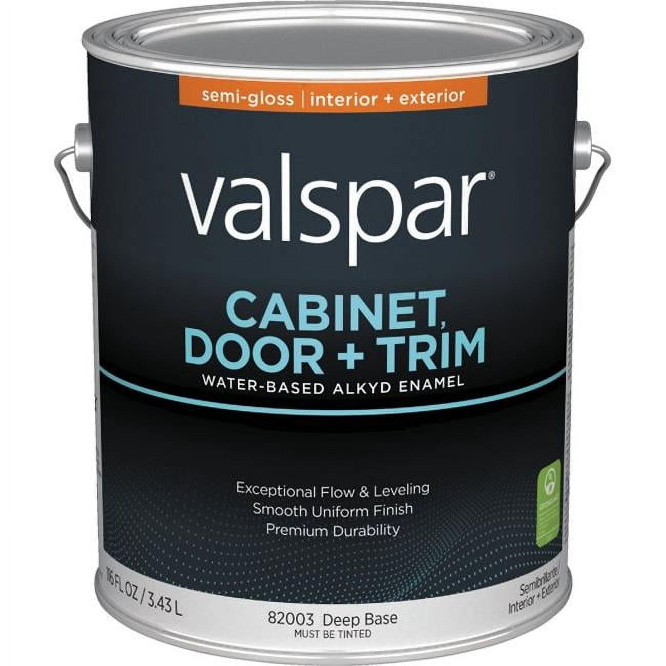 Valspar Cabinet Door and Trim Semi Gloss Enamel,1 gal, Pack of 4