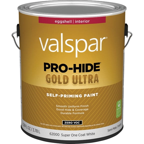 Valspar PRO-HIDE GOLD ULTRA Interior Paint Eggshell - Acrylic-Based, Off-White - 1 Gal