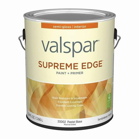 Valspar 028.0033002.007 1 gal Supreme Acrylic Latex All Purpose Paint, Neutral & Pastel - Pack of 4