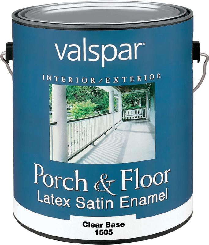 Valspar 1 Qt. Clear Base Self Priming Latex Satin Porch & Floor Enamel