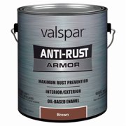 Cabot Creamery Valspar 21800 Series 21833 Oil Gloss Enamel, Gloss, Brown, 1 gal   Residential Use, Standard Application