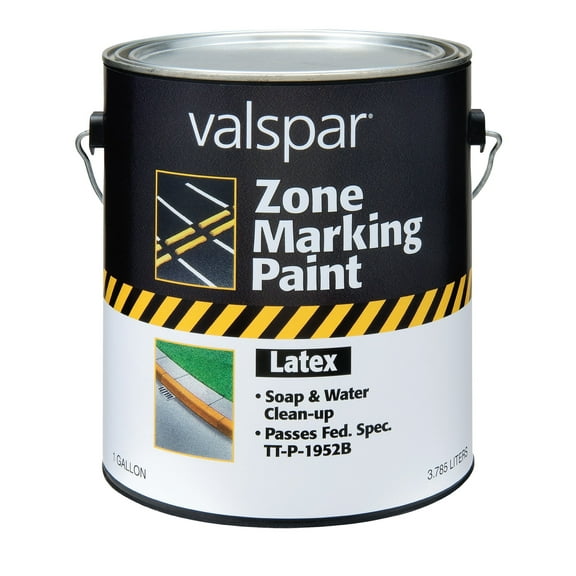 Valspar 24-136G Yellow Latex Zone Marking Paint - 1 Gallon