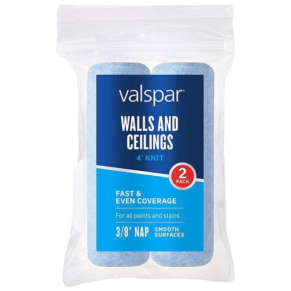 Valspar 4-in x 3/8-in Nap Polyester Mini Paint Roller (2-Pack)