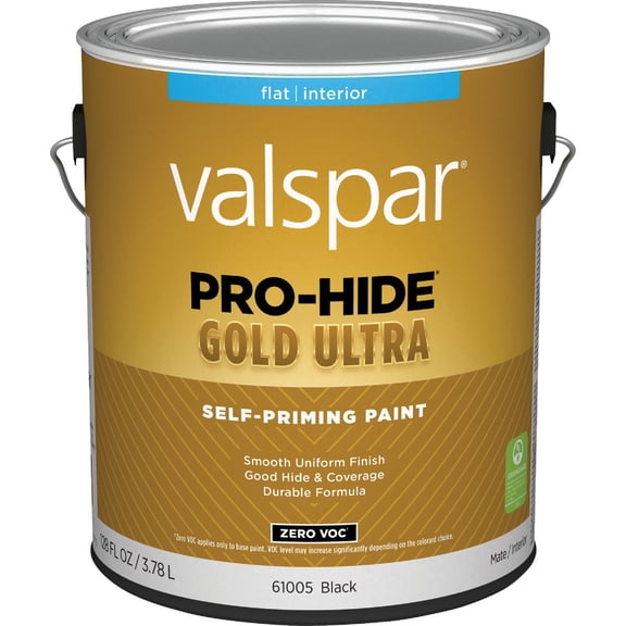 Valspar 61005 Black Pro-Hide Gold Ultra Interior Super One Coat Primer, Flat, 1 Gallon