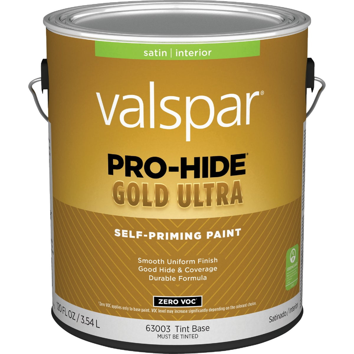 Valspar 63003 Tint White Pro-Hide Gold Ultra Interior Super One Coat Primer, Satin, 1 Gallon