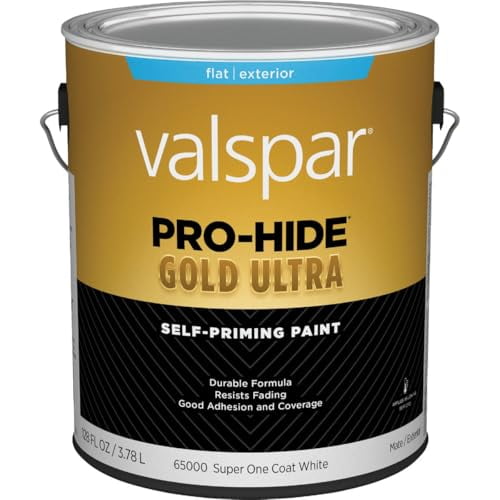 Valspar 65000 White Pro-Hide Gold Ultra Exterior Super One Coat Primer, Flat, 1 Gallon